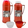 Термос Stenson со стеклянной колбой 1л (Stenson MT-4578-10 red)