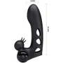 Клиторальный стимулятор на палец Pretty Love - Orlando Finger Black, BI-014836