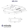Вытяжка Minola HPL 514 BL: Тип воздухоочистителя Рециркуляция, Отвод