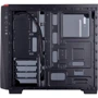Корпус Corsair Carbide SPEC-04 Tempered Glass Black/Red (CC-9011117-WW): Материал передней панели пластик+металл