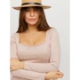 Платье Karree Кадрия P1914446055 42 бежевое повседневное до середины бедра: Состав Эластан, Полиэстер