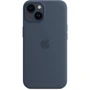 Чехол для iPhone Apple for iPhone 14 Silicone Case with MagSafe Storm Blue (MPRV3) : Материалы Силикон