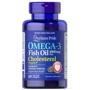Puritan's Pride Omega-3 Fish Oil Plus Cholesterol Support 1000 mg Рыбий жир Омега-3 Плюс Поддержка Холестерина 60 гелевых капсул