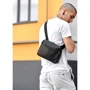 Мужская сумка через плечо Sambag Makros черная (70103101): Фактура Гладкая, Матовая
