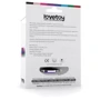 Анальная пробка с кристаллом LoveToy Small Silver Plug Red