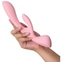 Двусторонний вибратор-кролик Satisfyer Triple Oh Pink, 3 мотора, рукоятка-массажер