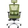 Кресло AMF Agile Black Alum Green (544870): Тип для персонала