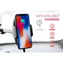Держатель Adonit Car and Desk Holder Wireless Charging Bracket Black with Car Charger (3121-17-07-B): Особенности wireless charging, автодержатель