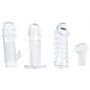 Набор насадок Trinity Vibes Penis Sleeve 4 Pack (прозрачный)