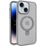 Чехол для iPhone Mobile Case Metal Buttons with MagSafe HQ Ring Grey for iPhone 15: Цвет серый
