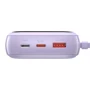 Зовнішній акумулятор Baseus Power Bank 20000mAh з USB-C Cable Q Pow Display 22.5W Purple (PPQD-I05): Особливості індикатор заряду, З дисплеєм, швидка зарядка