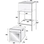 Духовой шкаф электрический Beko BIE24301X: Размеры 59.5х59.4х56.7 см