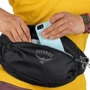 Сумка поясная Osprey Daylite Waist (S21) Black O/S черная (009.2498): Материал 210D Nylon Double Diamond Ripstop
