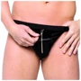 Мужские трусы SoftLine Thong 4415, S-L (black)