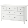 Комод с 8 ящиками ІКЕА HEMNES 160х96 см белая морилка (10239280)