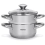 Кастрюля Fissman GULLIVER 14x7 см, 1.1 л со вставкой-пароваркой 14x6.5 см (5428): Тип Традиционная