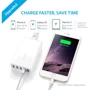 Зарядное устройство ANKER USB Wall Charger PowerPort 5 40W 5xUSB Power IQ V3 White (A2124L22): Кабель в комплекте отсутствует