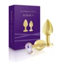 Набор металлических анальных пробок с кристаллом RIANNE S - Booty Plug Luxury Set