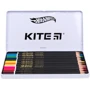 Олівці кольорові Kite Hot Wheels 12 кольорів у металевому пеналі (HW21-058): Ліцензія Hot Wheels