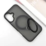 Чехол для iPhone Mobile Case Metal Buttons with MagSafe HQ Ring Black for iPhone 16: Тип чехла накладка на заднюю часть