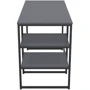 Стол компьютерный AMF Jet JT1200 1187х550х750Н черный/Серый Шифер (221085): Форма столешницы Прямоугольная