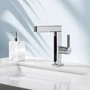 Смеситель для раковины Lefton Single-Hole Pull-Out Faucet with Temperature Display-BF2206 Chrome: Тип излива стационарный