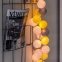 Гирлянда Cotton ball lights на 10 шаров 2,7м, Yellow Stone: Применение Для дома
