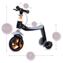 Самокат - беговел MoMi Elios 2 в 1 (orange): Конструкция рамы цельная