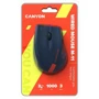 Мышь Canyon CNE-CMS11BR Blue/Red: Максимальное разрешение сенсора, dpi 1000
