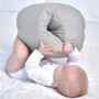 Подушка Papaella Mini Горошек для кормления, серая, 30х28х30 см (8-31999) фото 5
