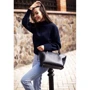 Женская сумка тоут Midi BlankNote темно-синяя (BN-BAG-24-navy-blue): Тип Сумки