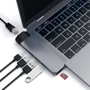 Адаптер Satechi Adapter USB-C to USB-C+micro SD+HDMI+2xUSB3.0+RJ45 Space Grey (ST-TCPHEM) фото 4
