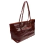 Женская сумка тоут Borsa Leather коричневая (10th581-brown): Страна производитель Тайвань