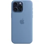 Чехол для iPhone Apple iPhone 15 Pro Max Silicone Case with MagSafe - Winter Blue (MT1Y3ZM/A): Цвет голубой