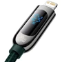 Кабель Baseus Cable USB-C to Lightning Display Fast Charging 20W 1m Green (CATLSK-06) фото 3