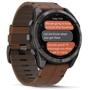 Смарт-часы Garmin Fenix 8 Pro AMOLED 51mm Sapphire Carbon Grey DLC Titanium with Chestnut Leather Band (010-03199-40)