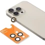 Защитное стекло для iPhone Blueo Tempered Glass Metal Gold Titanium for iPhone 16 Pro / 16 Pro Max / 15 Pro / 15 Pro Max: Тип защиты экрана на камеру