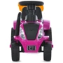 Дитячий електромобіль-каталка 2в1 Bambi Трактор з рожевим причепом (M 6153B-8)