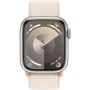 Apple Watch Series 9 41mm GPS Starlight Aluminum Case with Starlight Sport Loop (MR8V3) : Экран OLED LTPO (яркость до 2000 нит) с технологиями Retina / защитное стекло Ion-X повышенной прочности