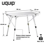 Стол для кемпинга Uquip Variety M Grey (244112)