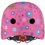 Шлем защитный детский GLOBBER, Цветы розовый, с фонариком, 48-53см (XS/S) (507-110): Цвет розовый