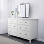 Комод с 8 ящиками ІКЕА HEMNES 160х96 см белая морилка (10239280) фото 2
