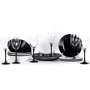 Столовий сервіз Сервіз Luminarc HARENA BLACK & WHITE 24 предметів (N2243): Кількість персон 6