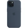 Чехол для iPhone Apple iPhone 15 Silicone Case with MagSafe - Storm Blue (MT0N3ZM/A) фото 6