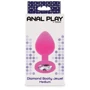 Анальная пробка Toy Joy Medium Diamond Booty Jewel (розовая)