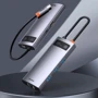 Адаптер Baseus Adapter USB-C to 3xUSB3.0+HDMI+RJ45+USB-C Gray (CAHUB-CW0G) фото 6