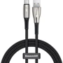 Кабель Baseus USB Cable to USB-C Water Drop-Shaped Lamp PD 66W 2m Black (CATSD-N01)