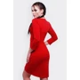 Платье FashionUp PL-1592A 50 красное повседневное до середины бедра: Состав Вискоза, Эластан