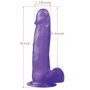 Фаллоимитатор LoveToy Jelly Studs Large Purple