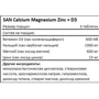 SAN Calcium magnesium zinc + vitamin D3 90 таблеток: Пол Унисекс